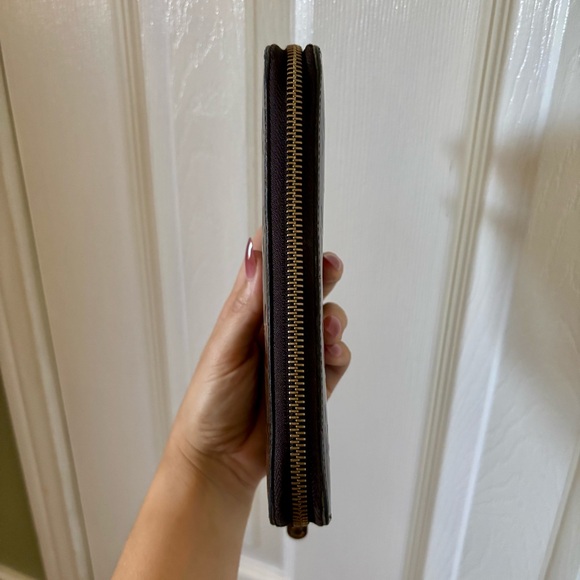 Louis Vuitton Vernis Zippy Wallet Terre d’ombre (Espresso) Authentic Long Wallet - Picture 4 of 16